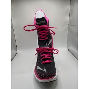 Brooks PureFlow 5 Womens Running Shoes Black Pink Low Top Sneakers size 7.5